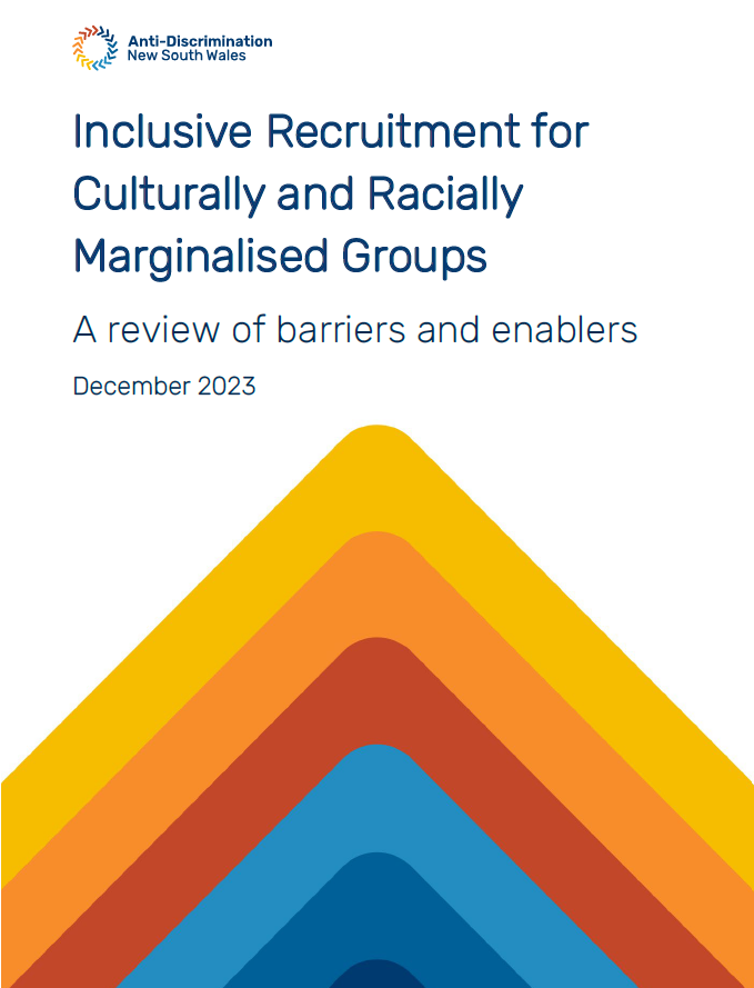 Screenshot of report cover - abstract image in brand colours