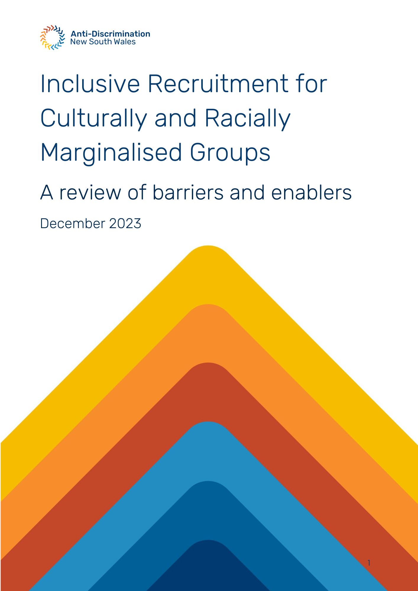 Screenshot of cover of research report